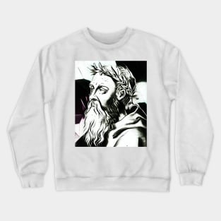 Heraclitus Black and White Portrait | Heraclitus Artwork 3 Crewneck Sweatshirt